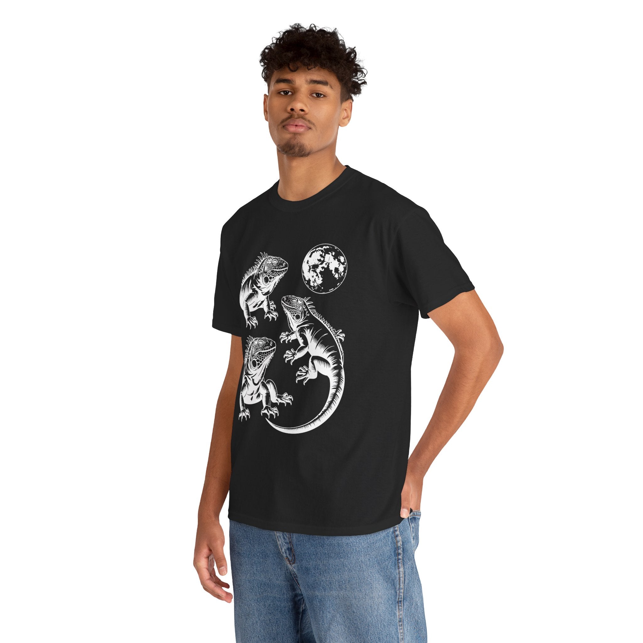 Iguana Line Art T-Shirt - Iguana Lover T-Shirt