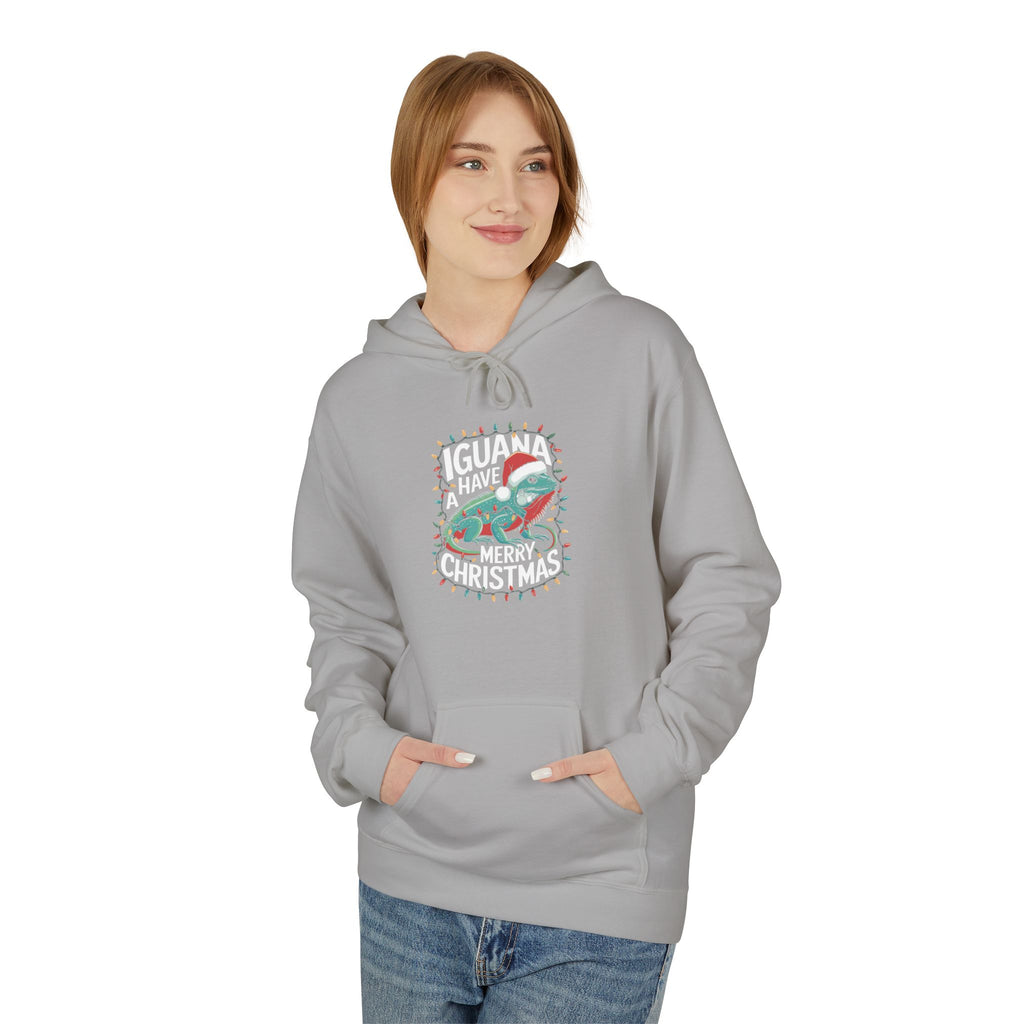 Iguana Christmas Hoodie - "Iguana Have A Merry Christmas"
