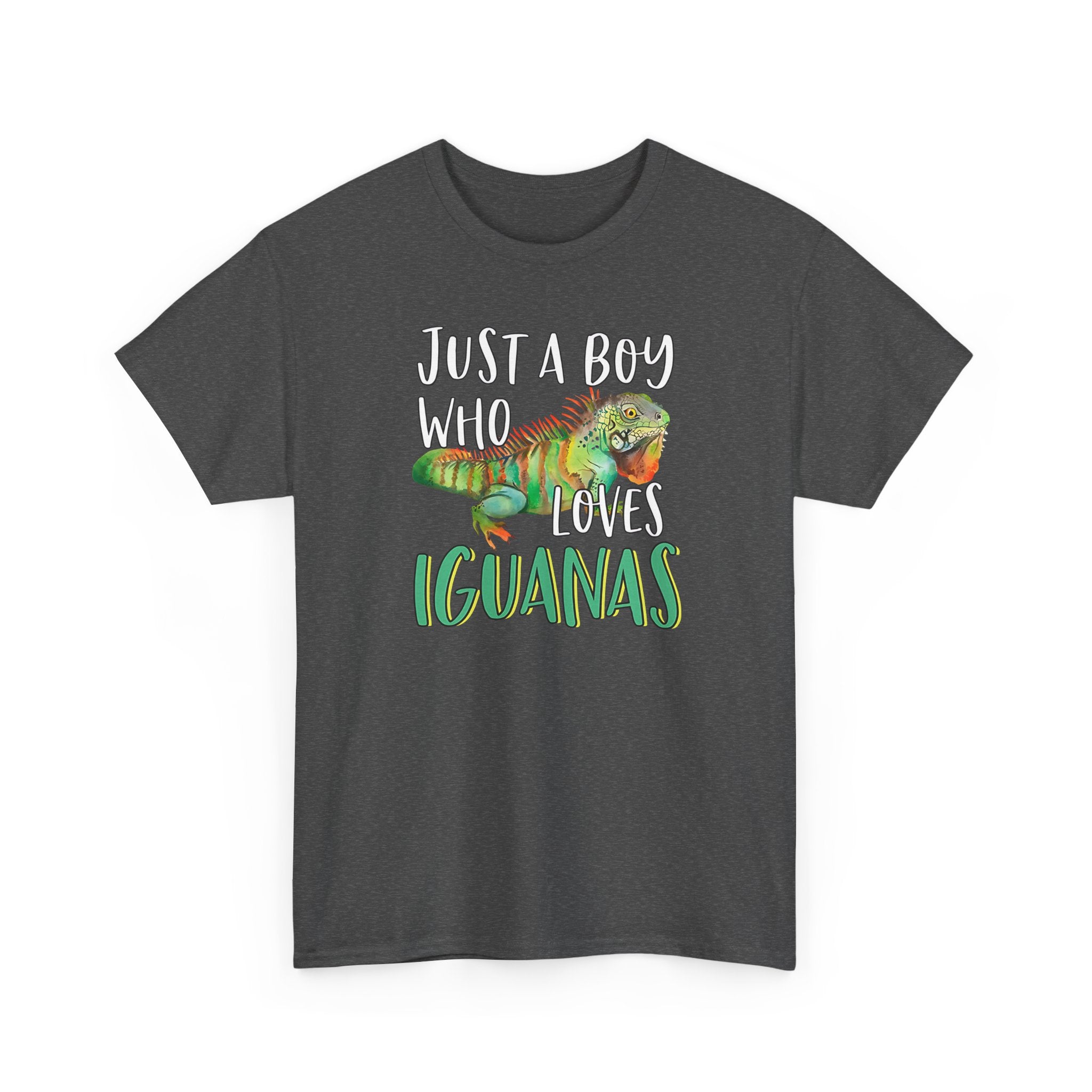 "Just A Boy Who Loves Iguanas" T-Shirt - Iguana Lover T-Shirt
