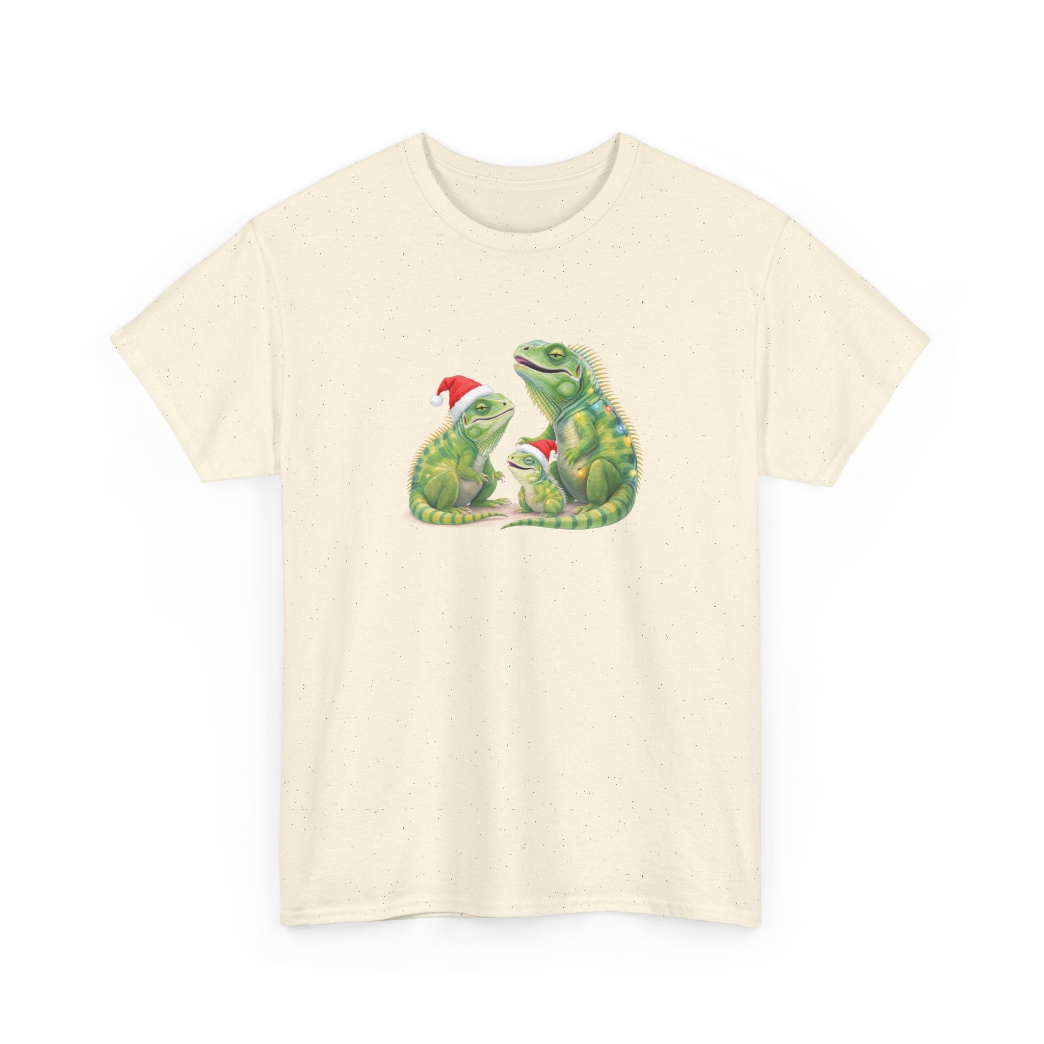 Iguana Famliy Christmas Tee