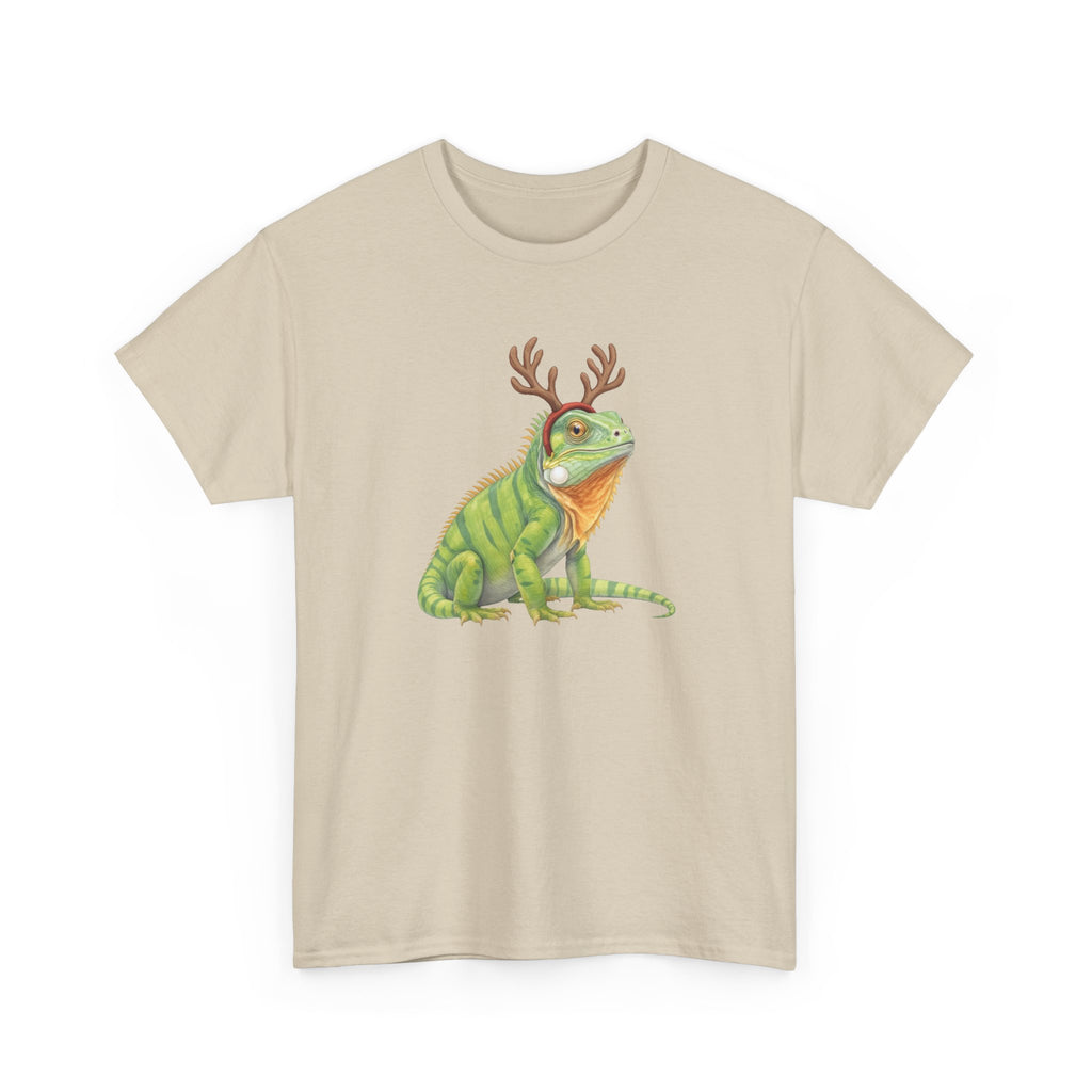 Iguana Reindeer Antlers Tee