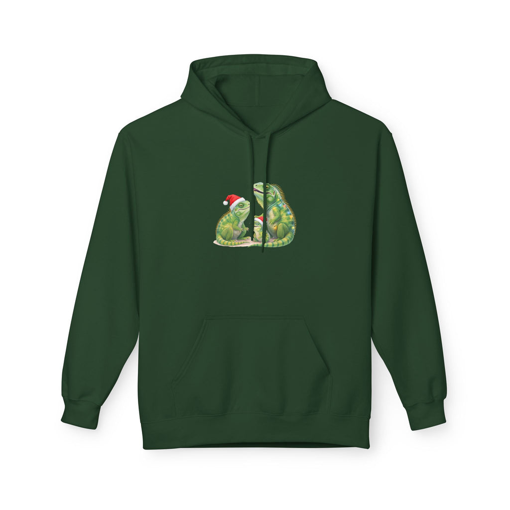 Iguana Family Christmas Hoodie — Reptile Lover Holiday Sweatshirt