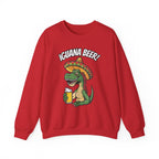 Iguana Beer Cheering Christmas Sweatshirt