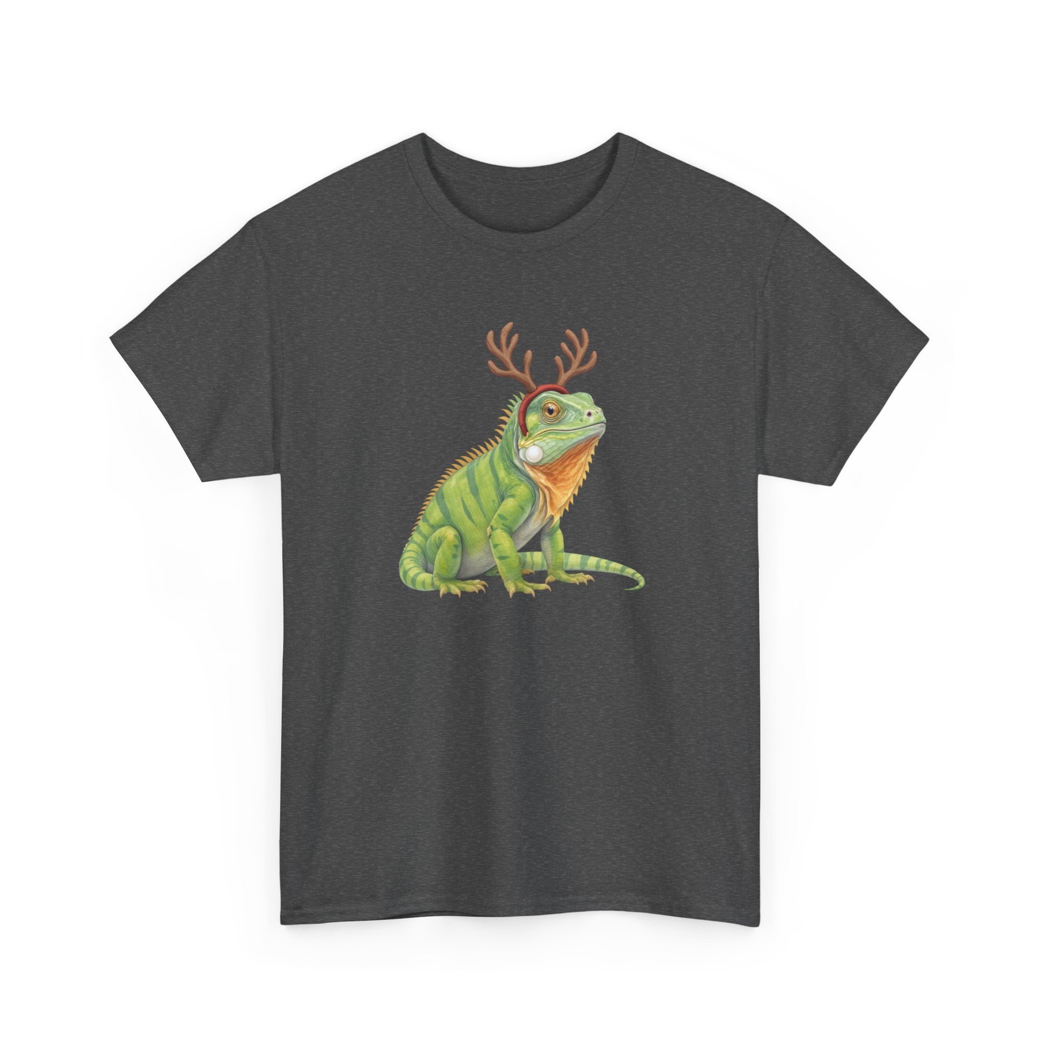 Iguana Reindeer Antlers Tee