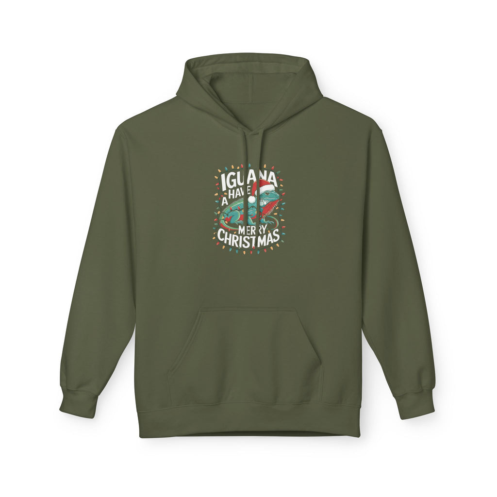 Iguana Christmas Hoodie - "Iguana Have A Merry Christmas"
