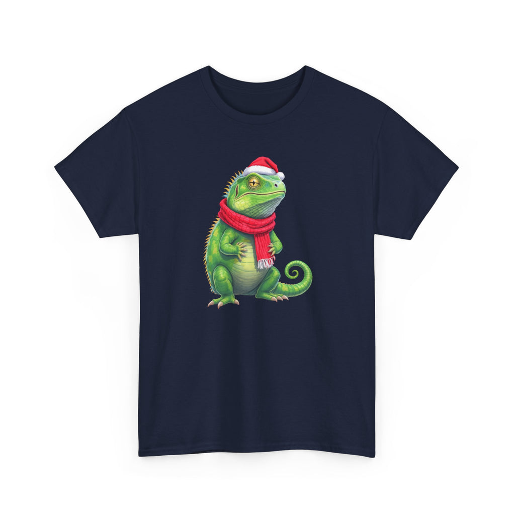 Iguana Christmas Tee — Festive Reptile Holiday Shirt