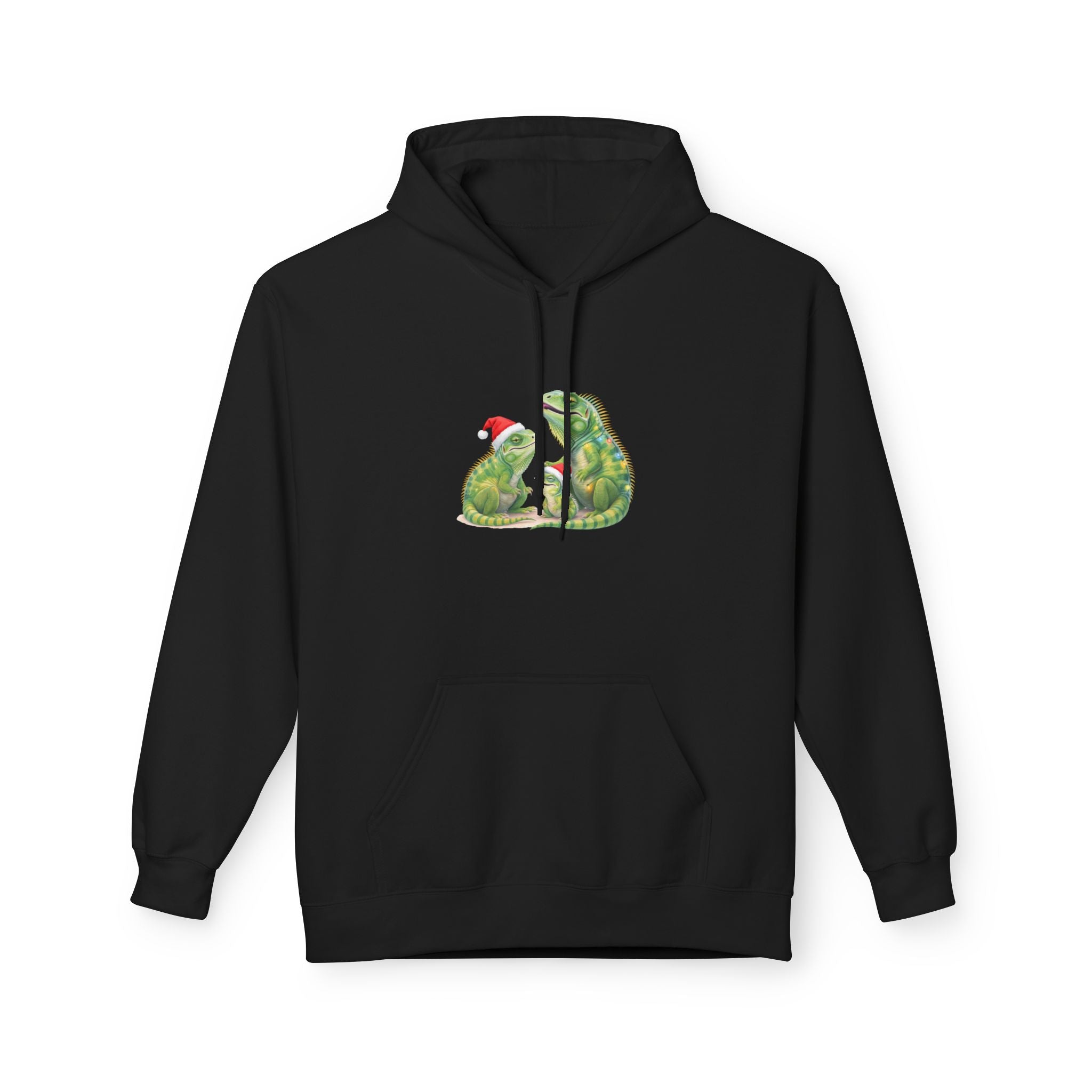 Iguana Family Christmas Hoodie — Reptile Lover Holiday Sweatshirt