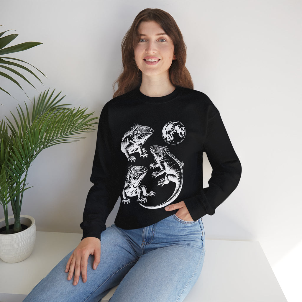 Iguana Line Art Sweatshirt - Iguana Lover Sweatshirt