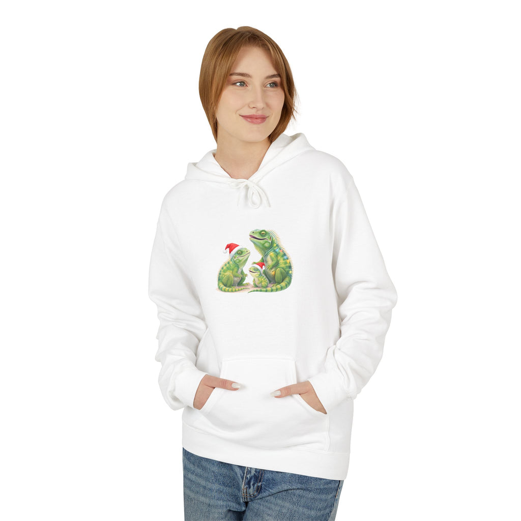 Iguana Family Christmas Hoodie — Reptile Lover Holiday Sweatshirt