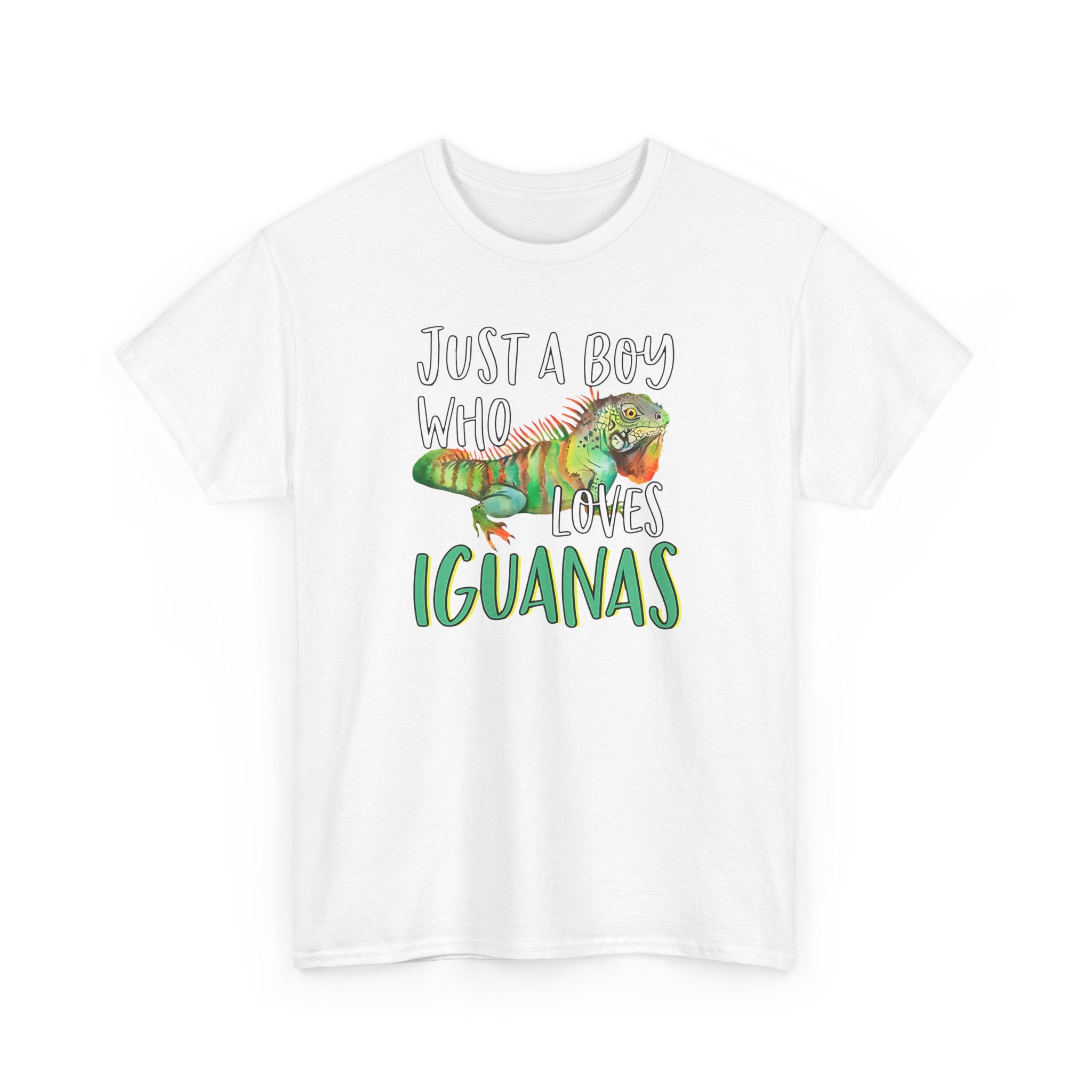 "Just A Boy Who Loves Iguanas" T-Shirt - Iguana Lover T-Shirt