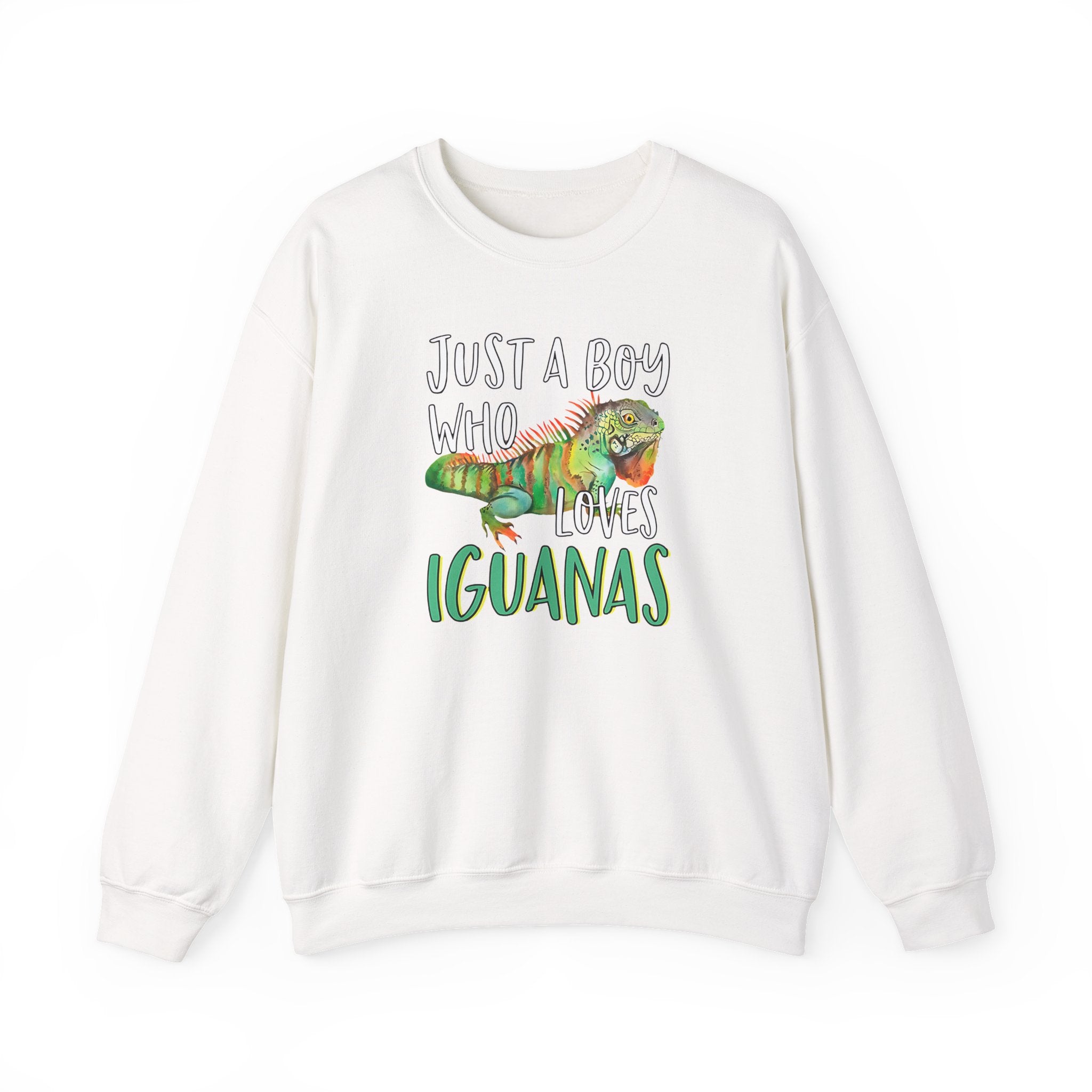 “Just A Boy Who Loves Iguanas" Sweatshirt  - Iguana Lover Sweatshirt