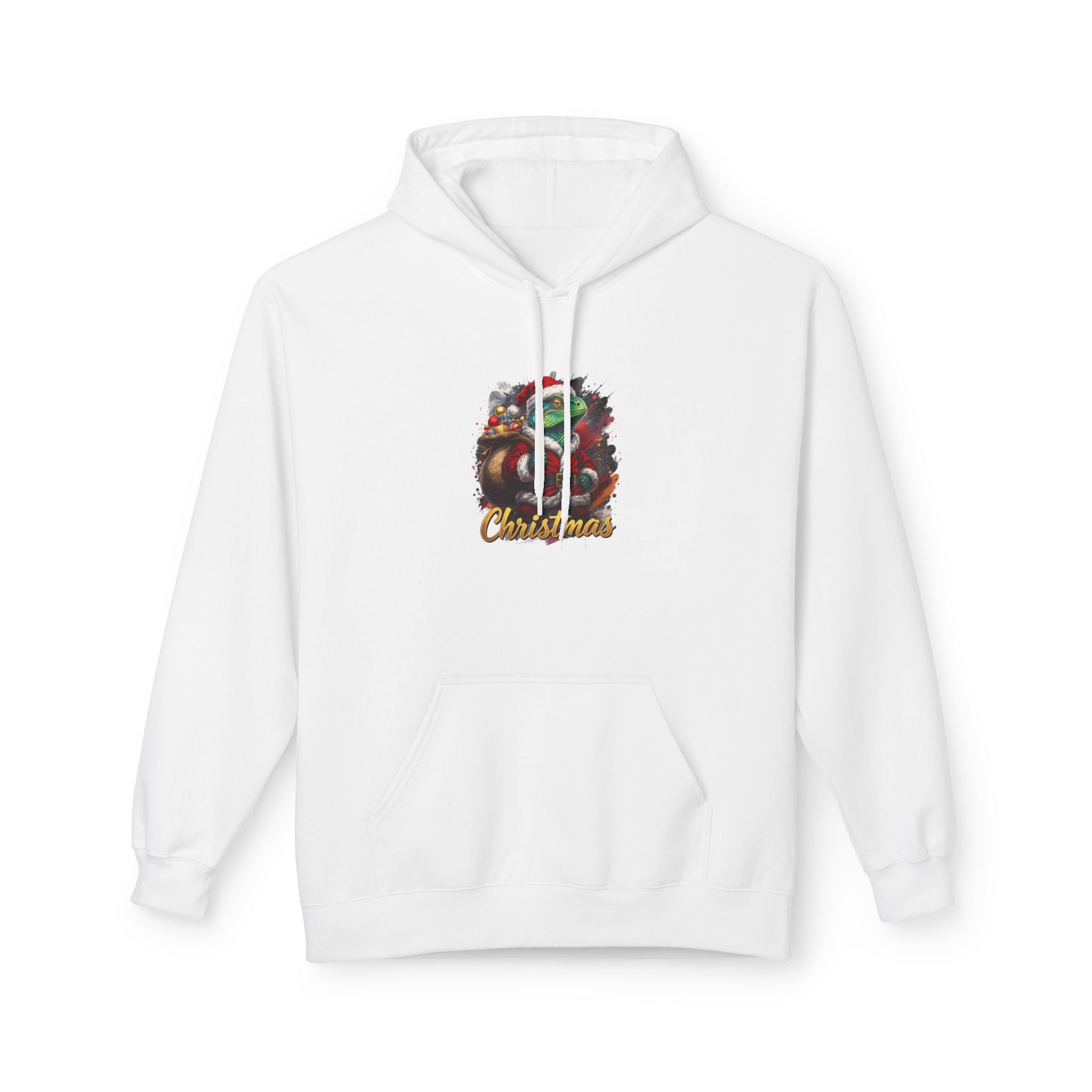 Iguana Santa Hoodie — Christmas Reptile Lover Holiday Sweatshirt