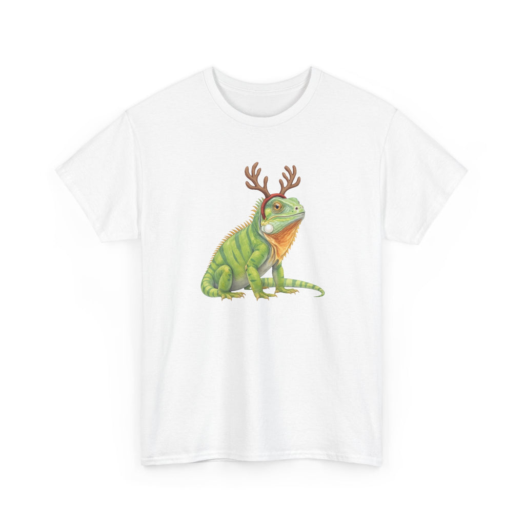 Iguana Reindeer Antlers Tee