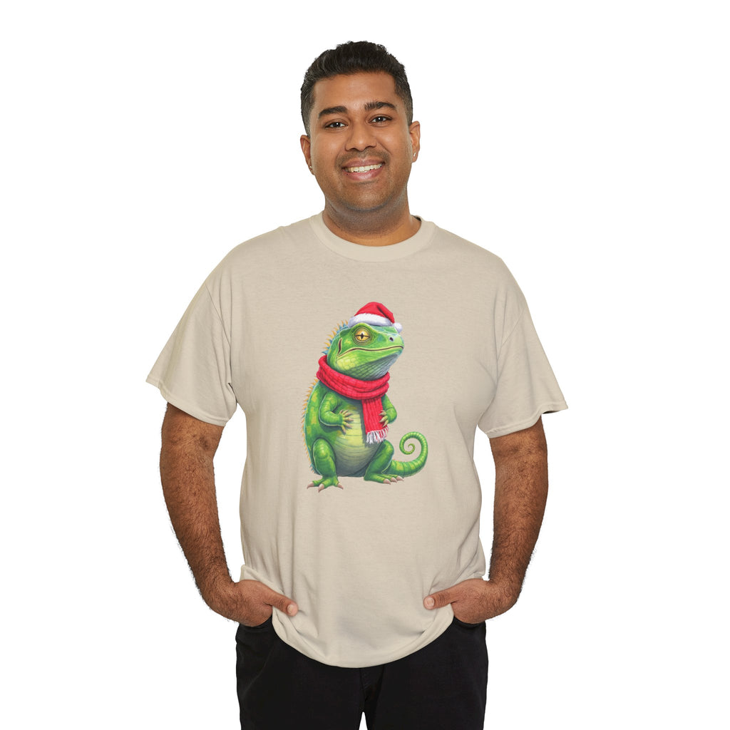 Iguana Christmas Tee — Festive Reptile Holiday Shirt
