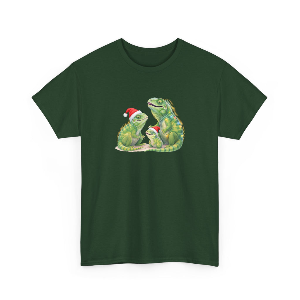 Iguana Famliy Christmas Tee