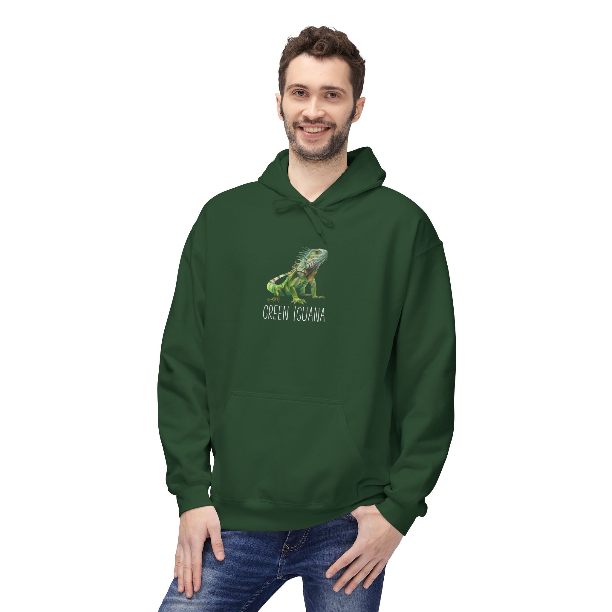 "GREEN IGUANA" - Iguana Lover Hoodie
