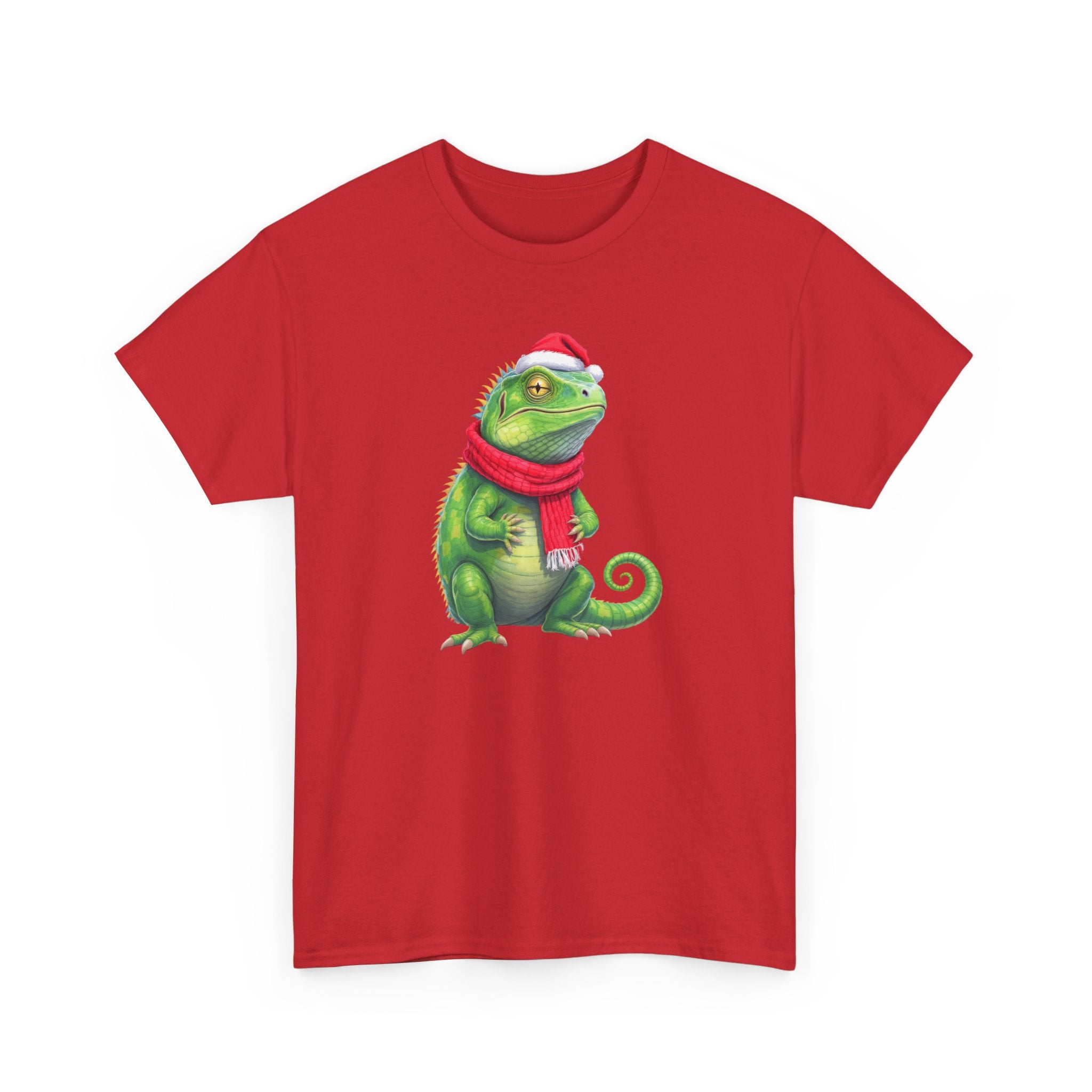 Iguana Christmas Tee — Festive Reptile Holiday Shirt