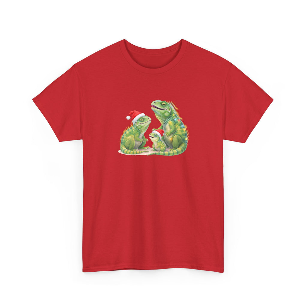 Iguana Famliy Christmas Tee