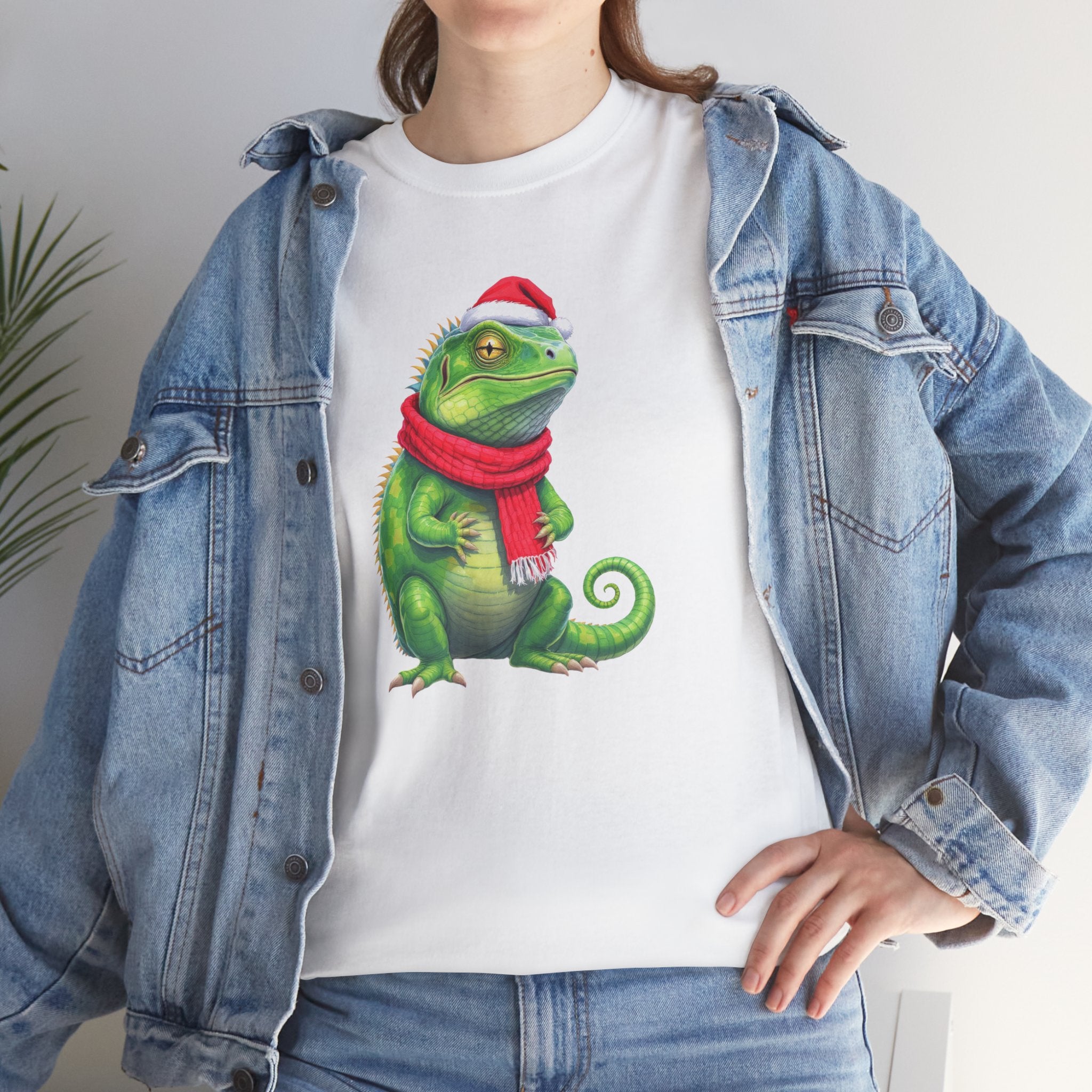 Iguana Christmas Tee — Festive Reptile Holiday Shirt