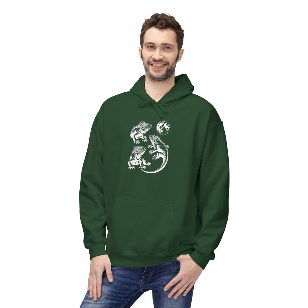 Iguana Line Art Hoodie - Iguana Lover Hoodie