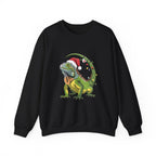 Sweatshirt - Iguana Wrapped in Christmas Lights Design