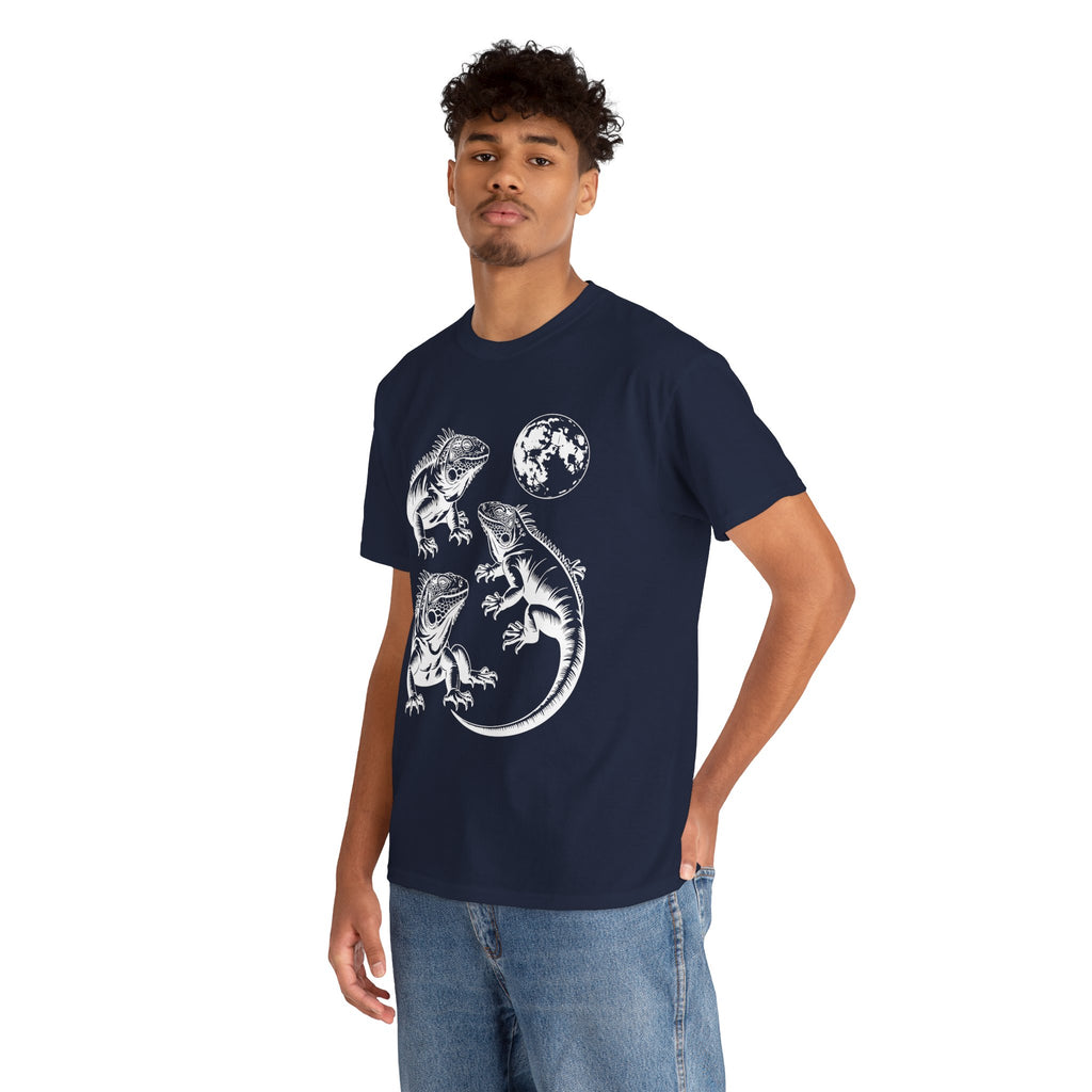 Iguana Line Art T-Shirt - Iguana Lover T-Shirt
