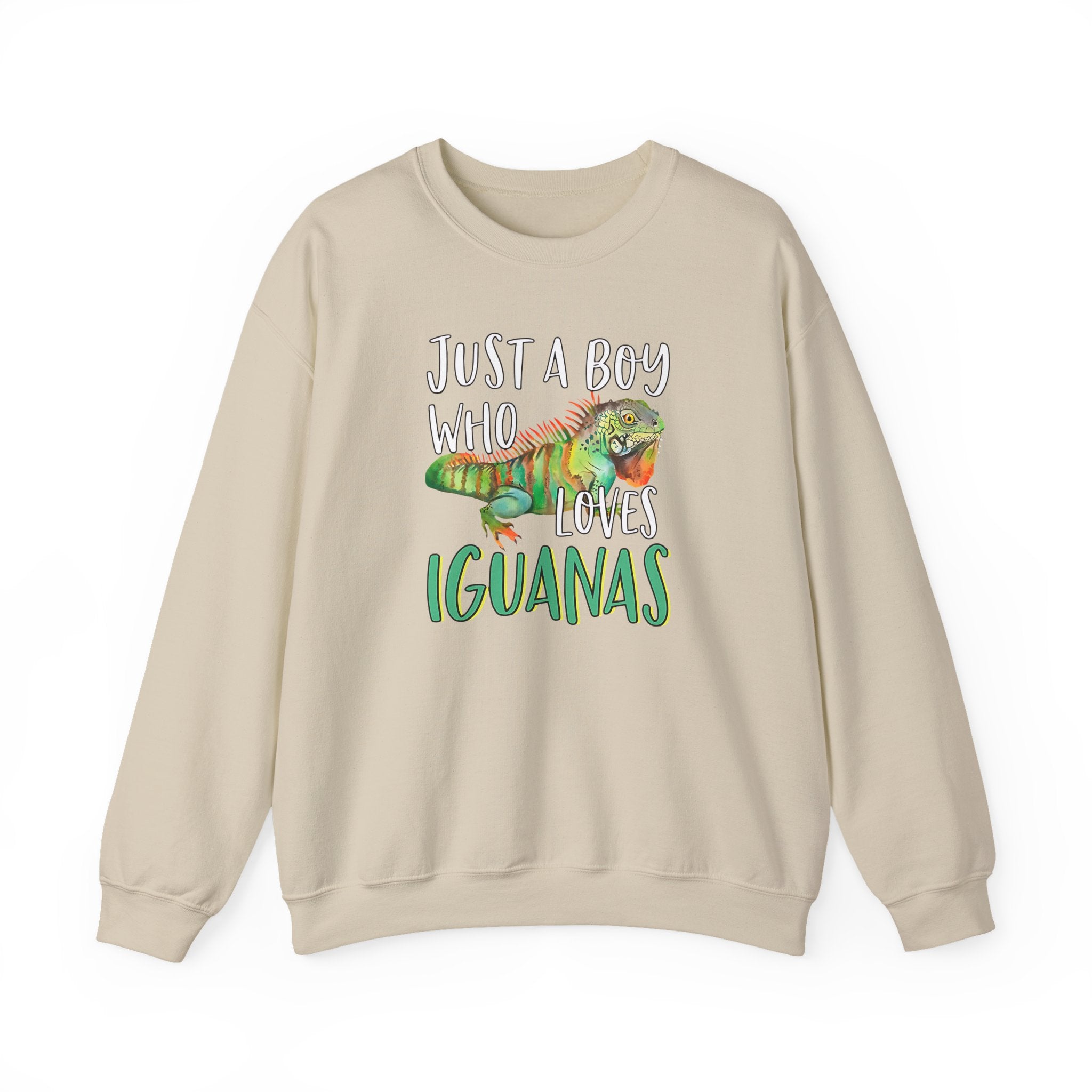“Just A Boy Who Loves Iguanas" Sweatshirt  - Iguana Lover Sweatshirt