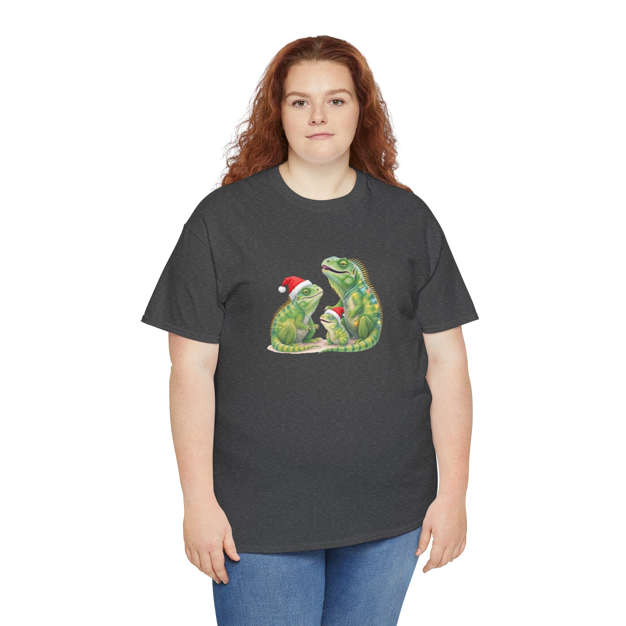 Iguana Famliy Christmas Tee