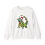 Sweatshirt - Iguana Wrapped in Christmas Lights Design