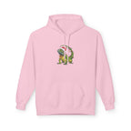 Hoodie - Iguana Wrapped in Christmas Lights Design