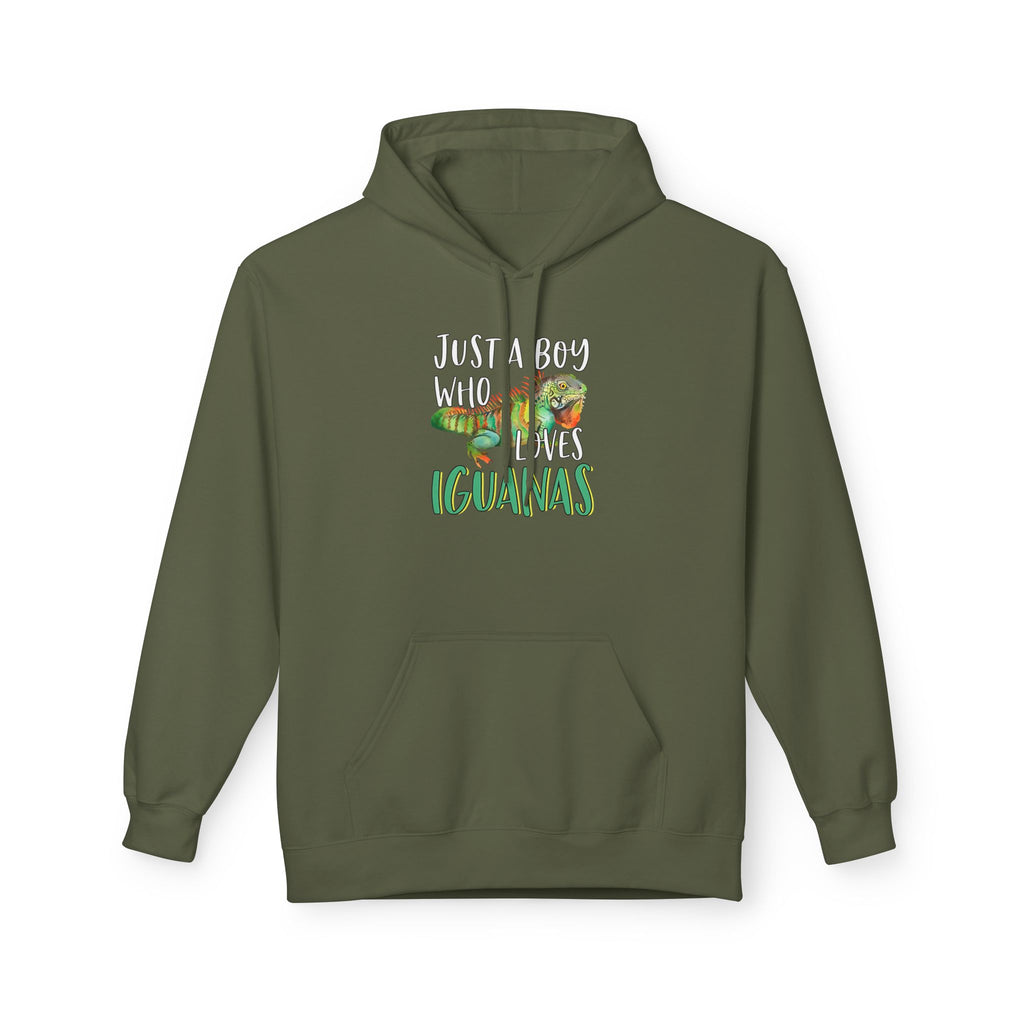 “Just A Boy Who Loves Iguanas" Hoodie - Iguana Lover Hoodie