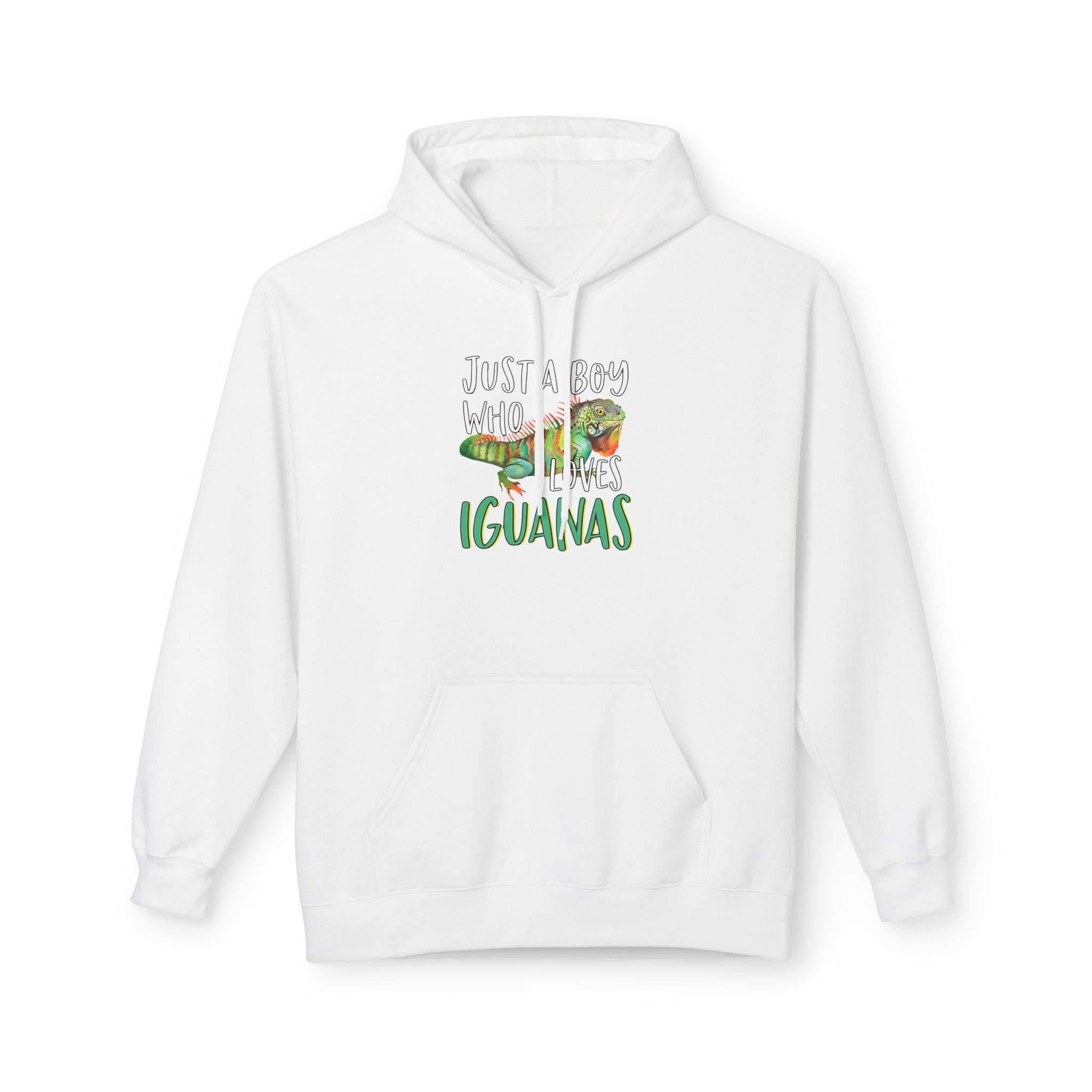 “Just A Boy Who Loves Iguanas" Hoodie - Iguana Lover Hoodie