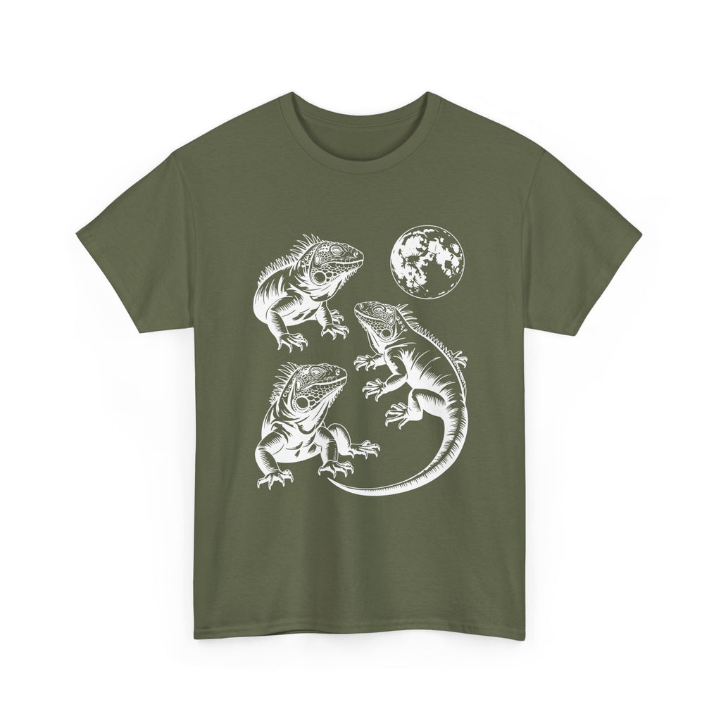 Iguana Line Art T-Shirt - Iguana Lover T-Shirt