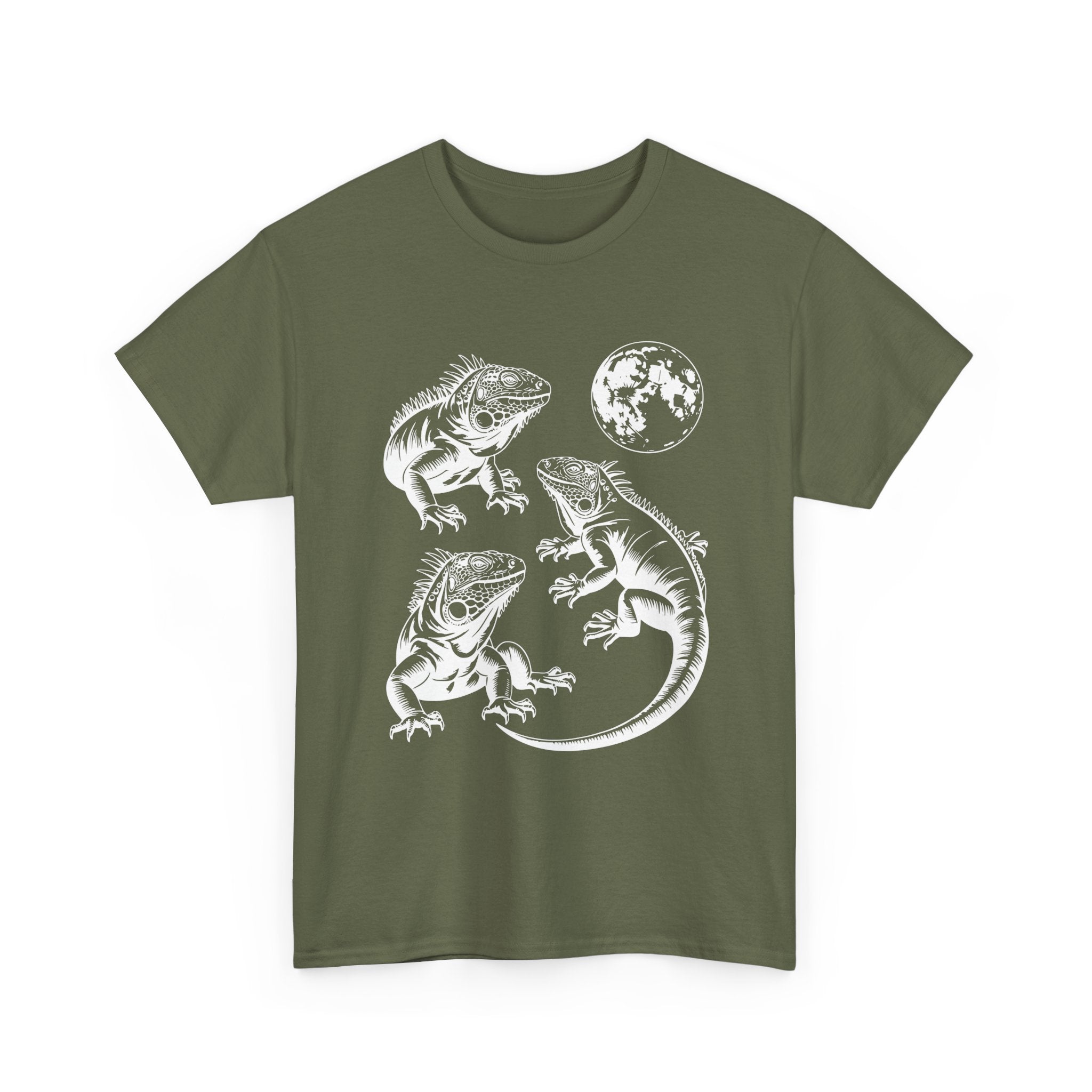Iguana Line Art T-Shirt - Iguana Lover T-Shirt