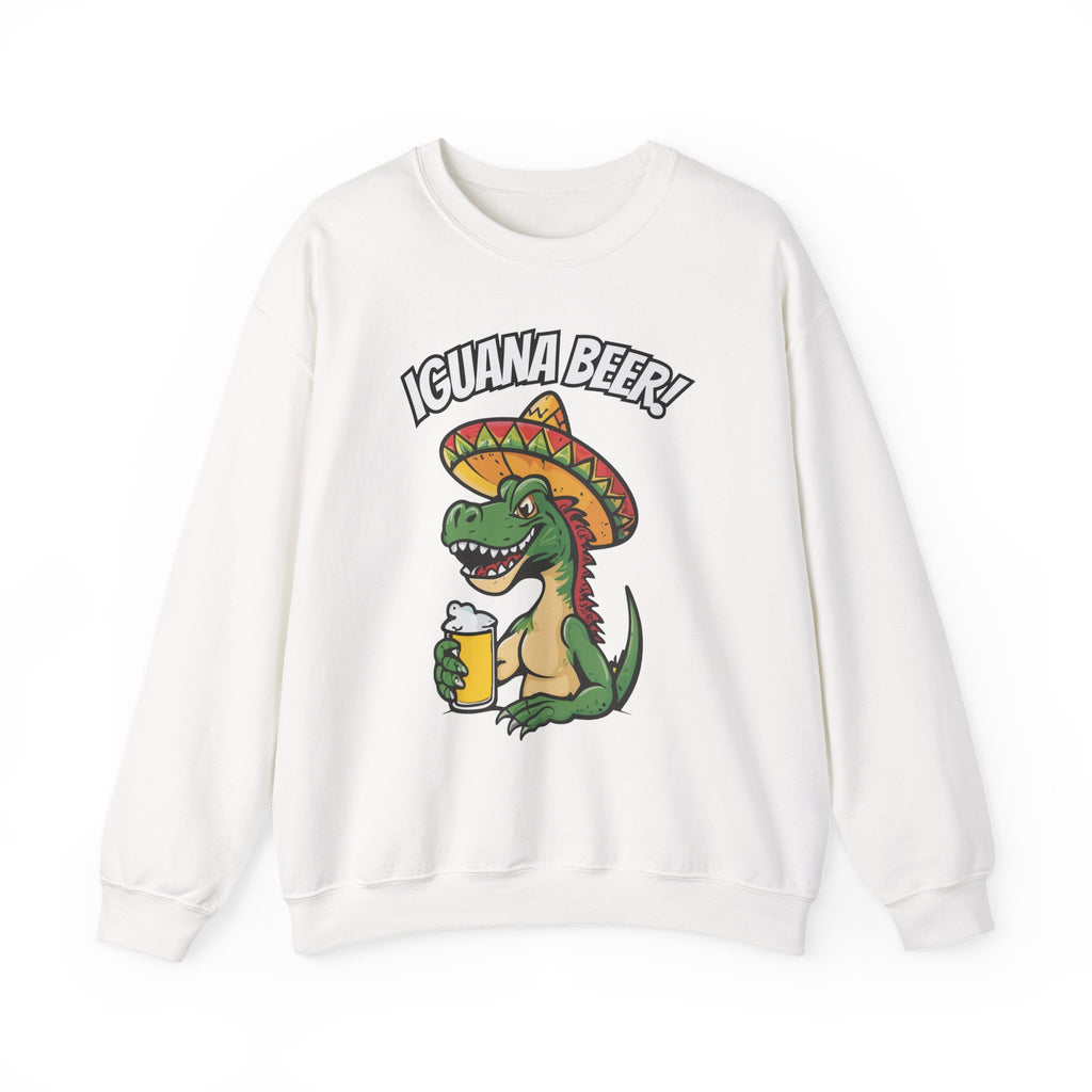 Iguana Beer Cheering Christmas Sweatshirt