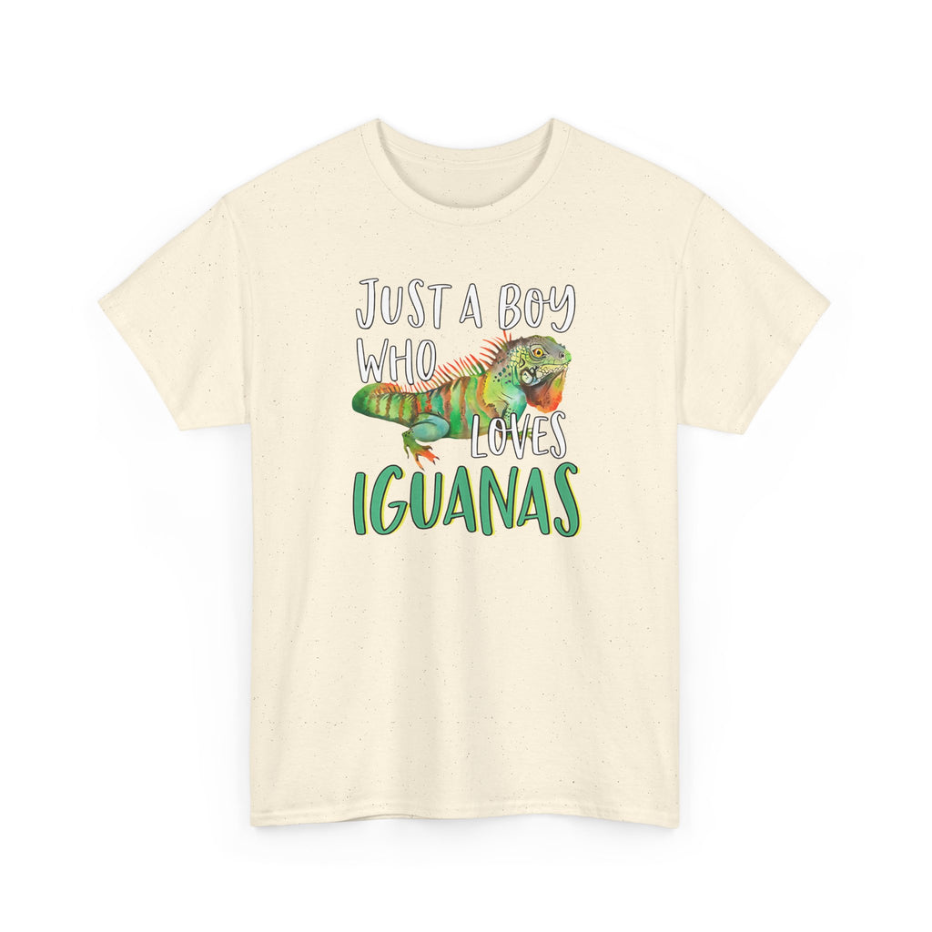 "Just A Boy Who Loves Iguanas" T-Shirt - Iguana Lover T-Shirt