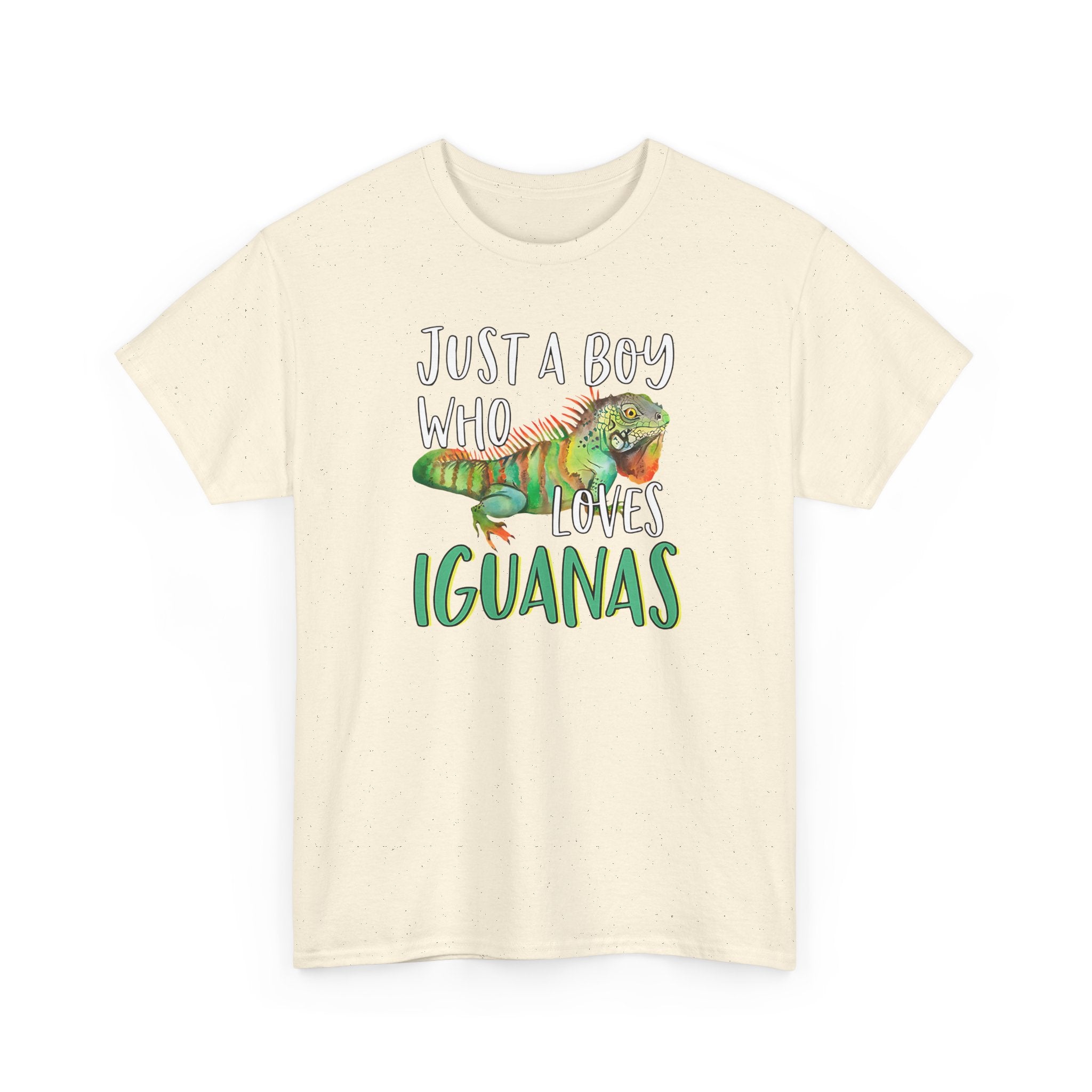"Just A Boy Who Loves Iguanas" T-Shirt - Iguana Lover T-Shirt