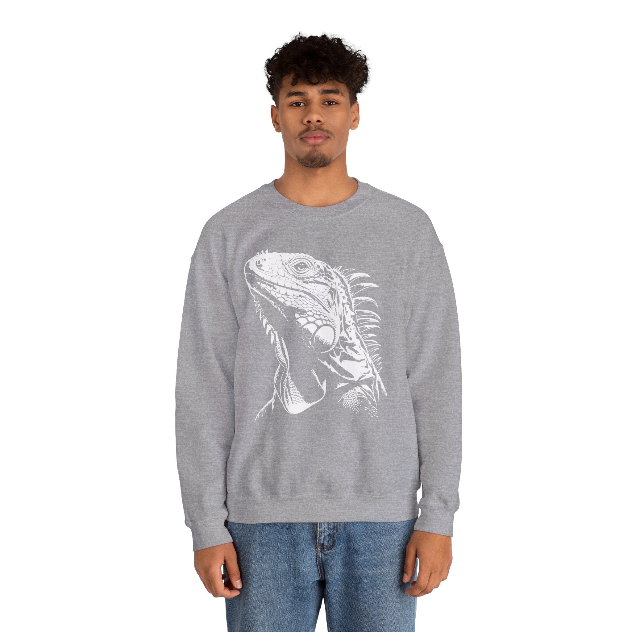 Iguana Line Art Sweatshirt - Iguana Lover Sweatshirt