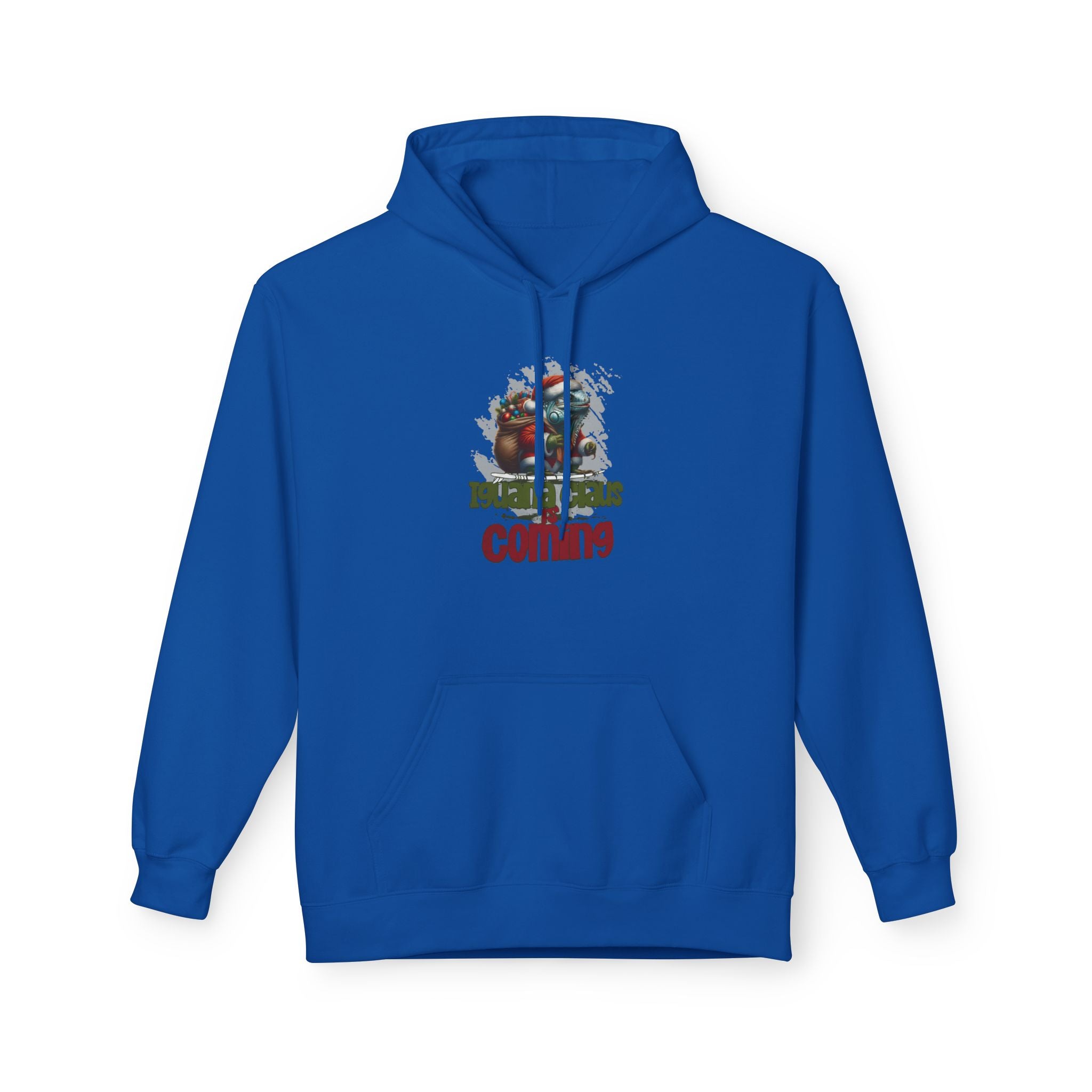 Hoodie - 'Iguana Claus is Coming' Graphic Pullover