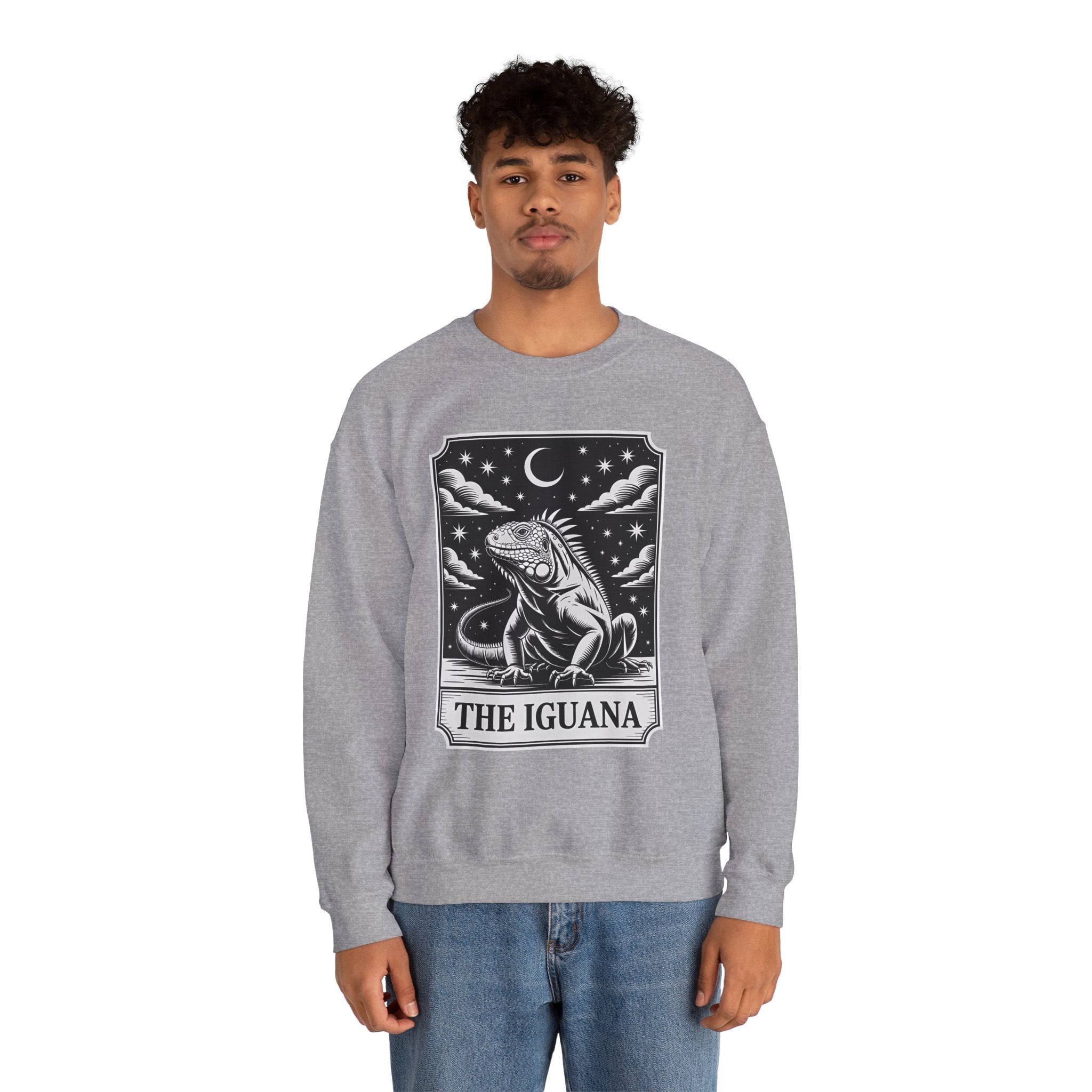 The Iguana Vintage Tarot Sweatshirt - Iguana Lover Sweatshirt