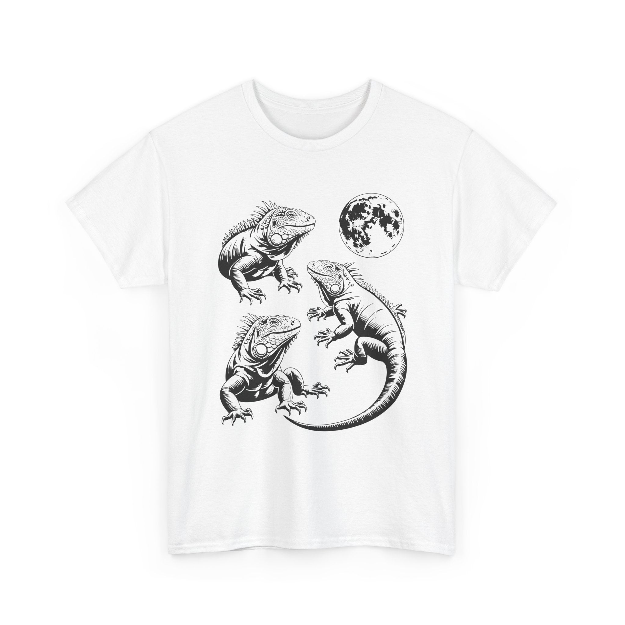 Iguana Line Art T-Shirt - Iguana Lover T-Shirt