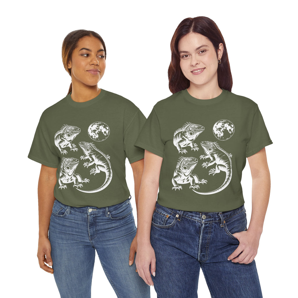 Iguana Line Art T-Shirt - Iguana Lover T-Shirt