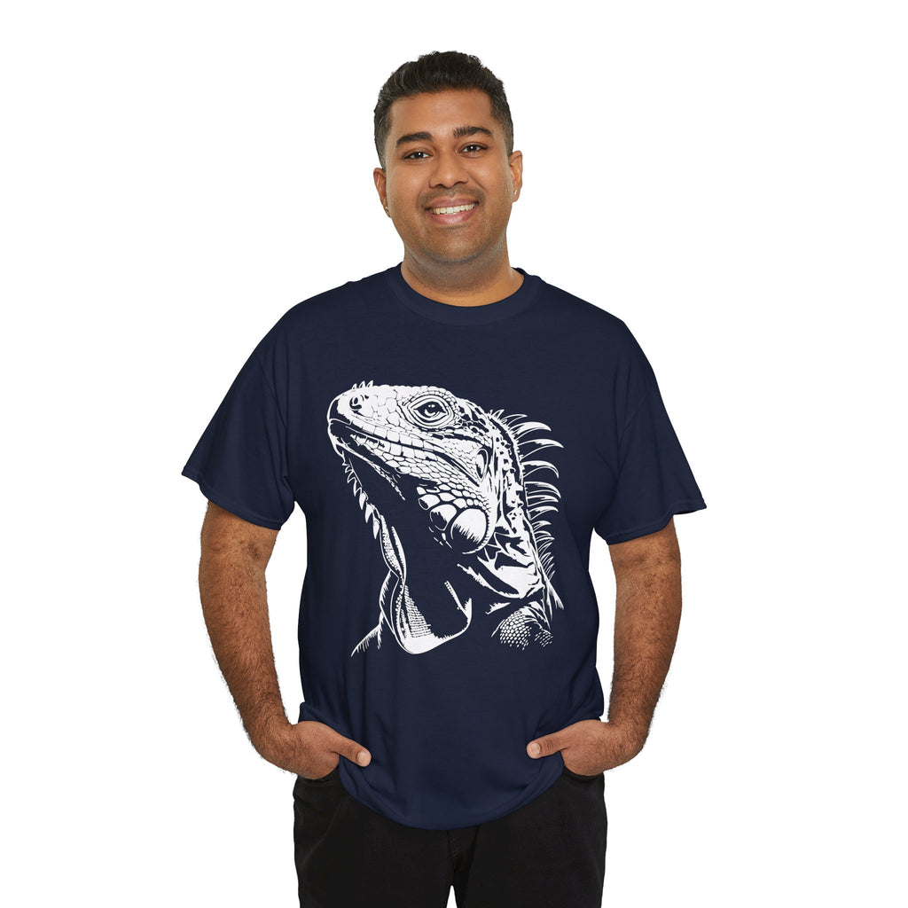 Iguana Line Art T-Shirt  - Iguana Lover T-Shirt