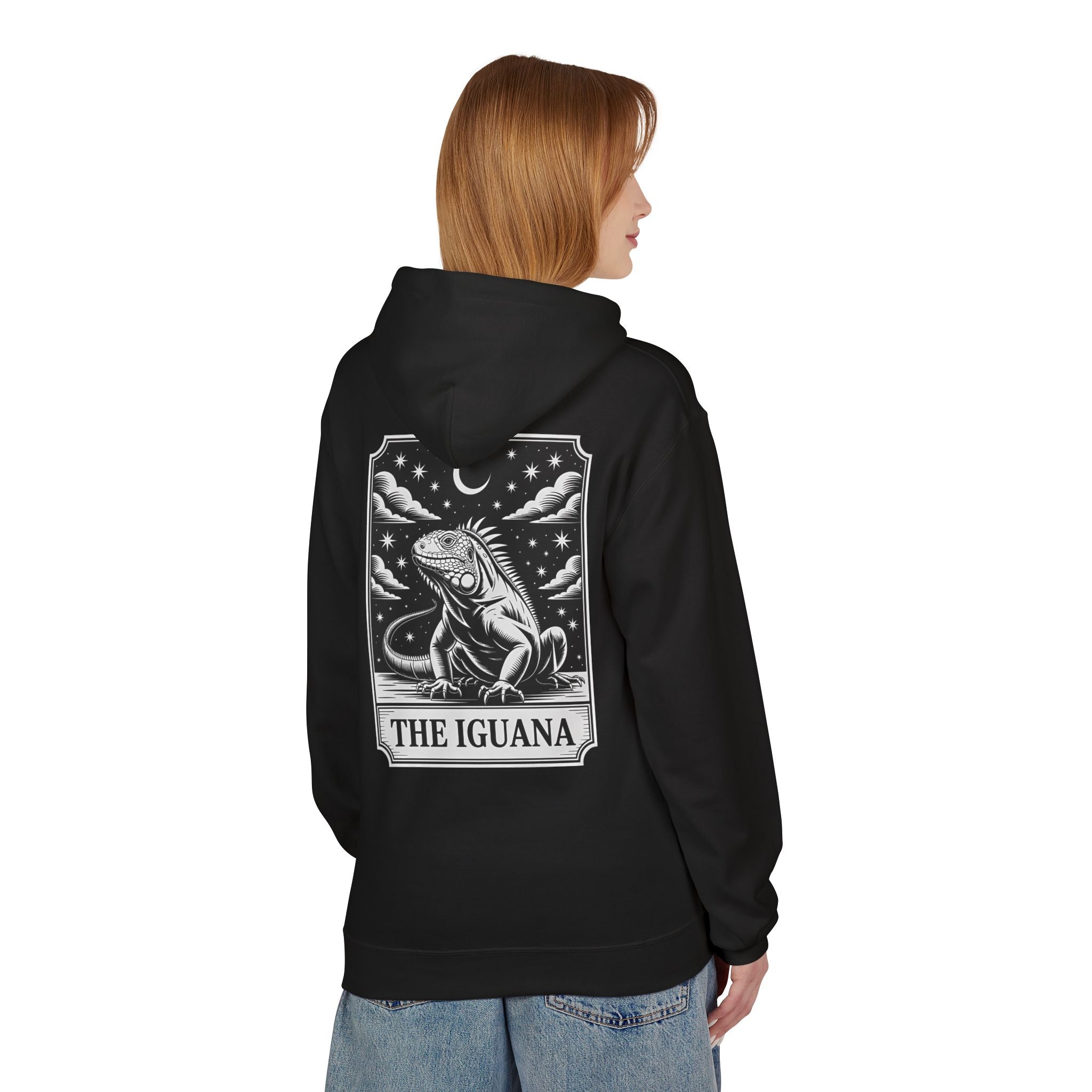 The Iguana Vintage Tarot Hoodie - Iguana Lover Hoodie