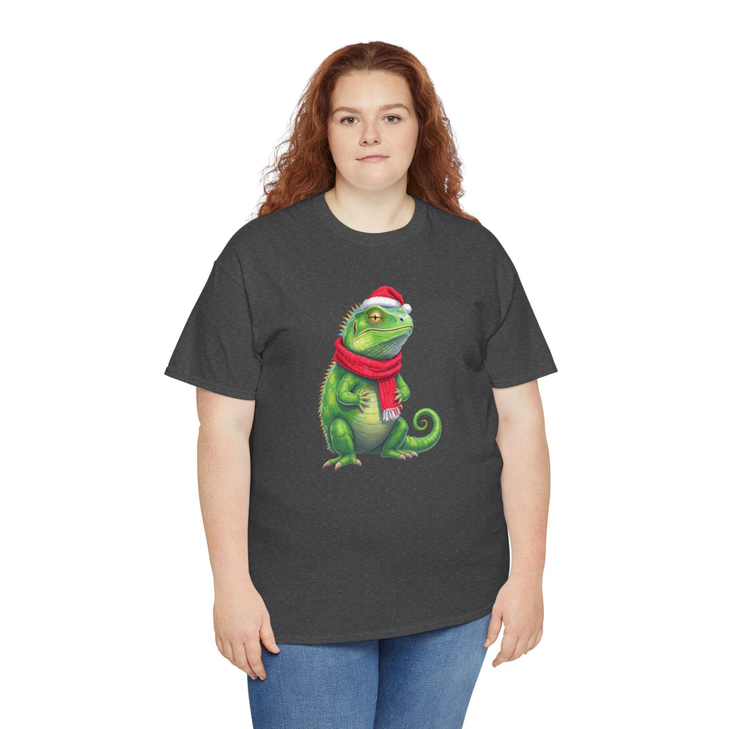 Iguana Christmas Tee — Festive Reptile Holiday Shirt