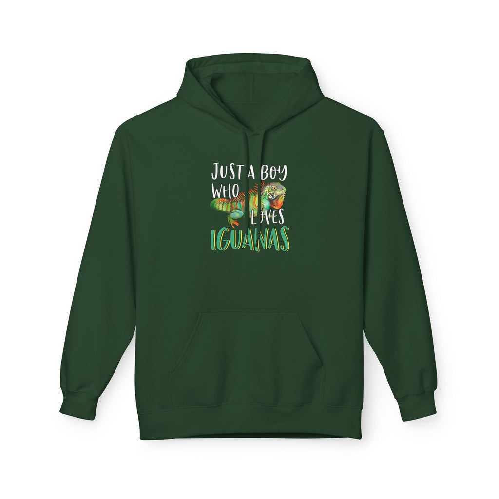 “Just A Boy Who Loves Iguanas" Hoodie - Iguana Lover Hoodie