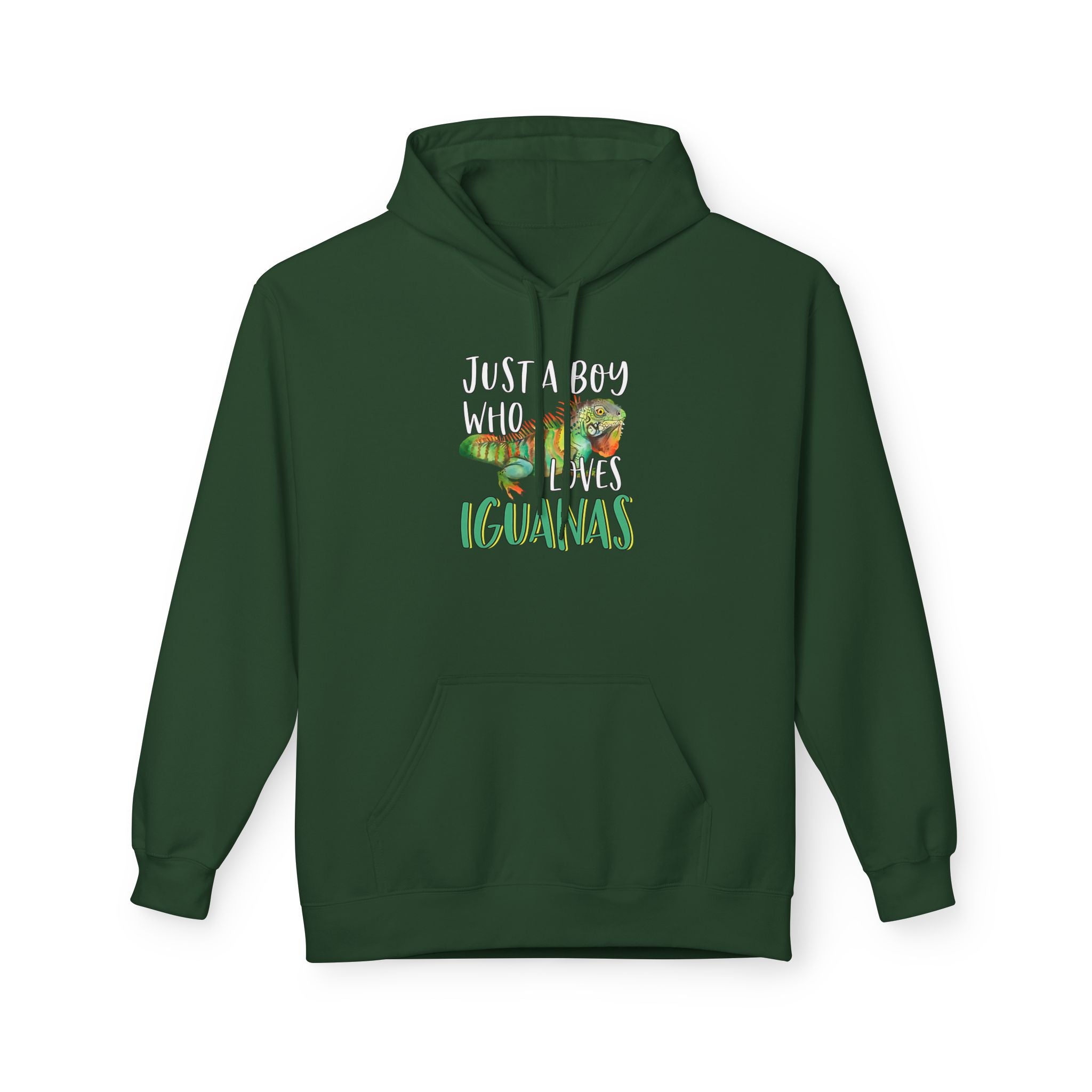 “Just A Boy Who Loves Iguanas" Hoodie - Iguana Lover Hoodie