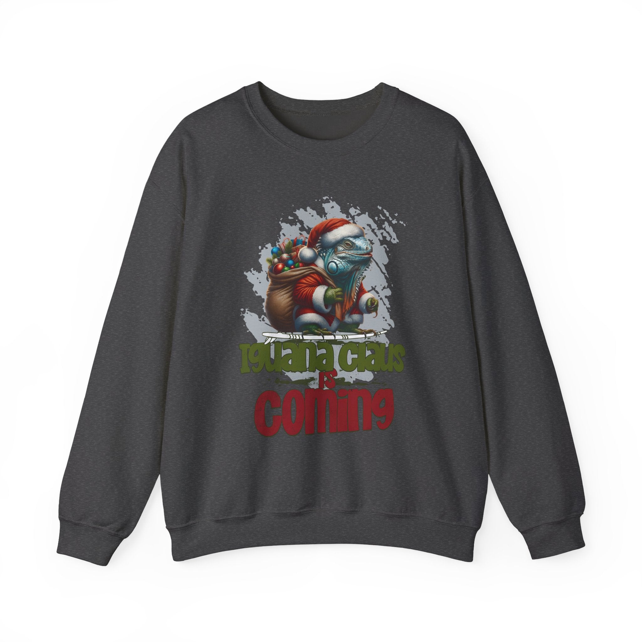 Iguana Claus Is Coming Christmas Sweatshirt