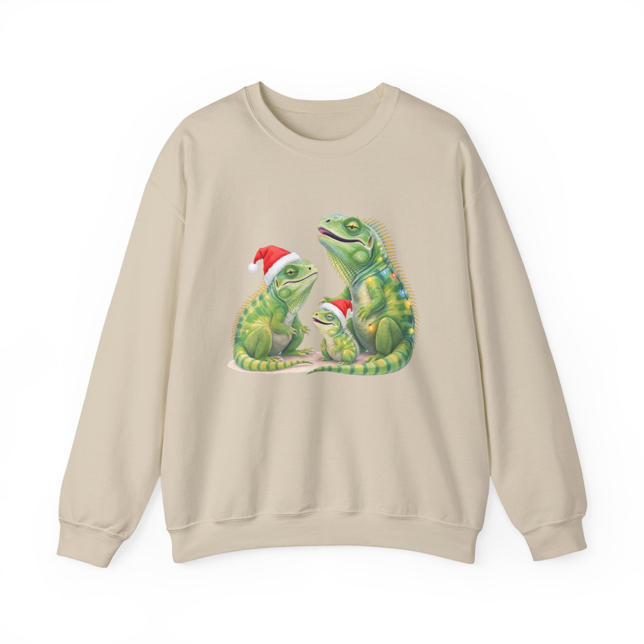 Iguana Family Christmas Sweatshirt — Reptile Lover Holiday Sweatshirt
